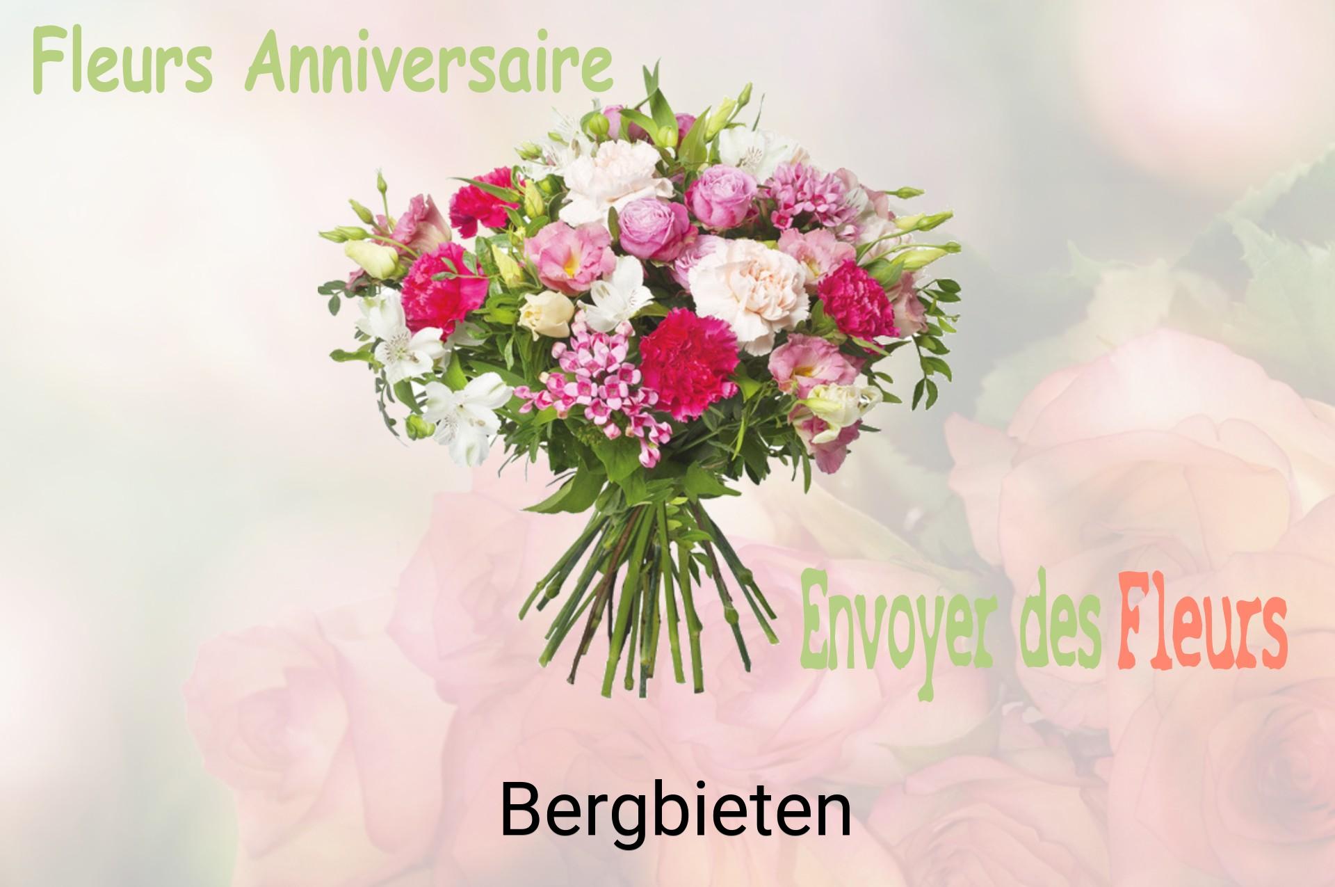 Bouquet de fleurs d’anniversaire livré à Bergbieten