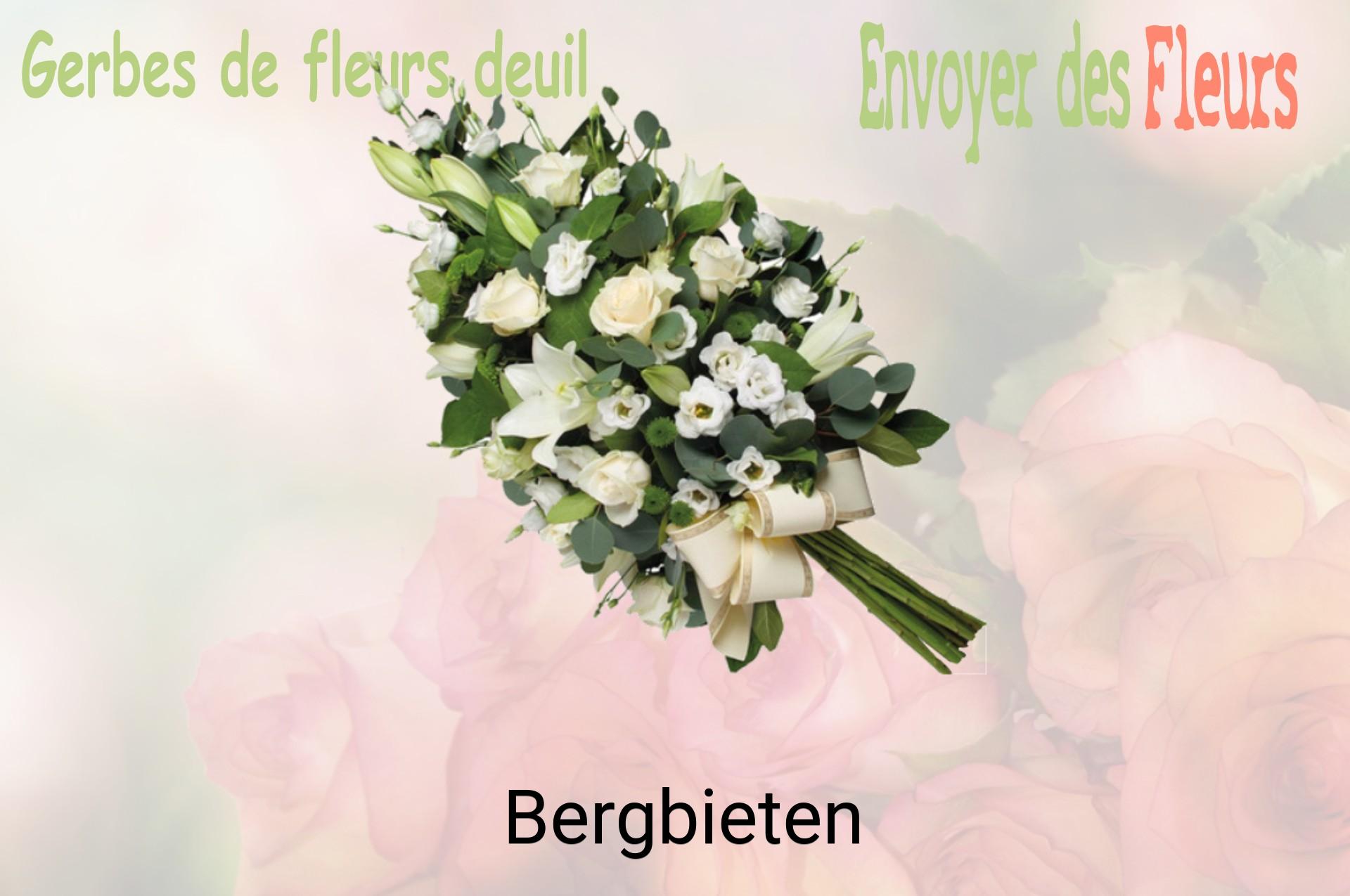Gerbe de fleurs de deuil livrée à Bergbieten